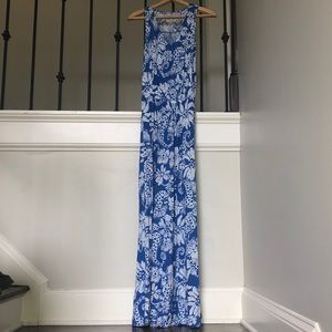 Lilly Pulitzer blue maxi dress size M